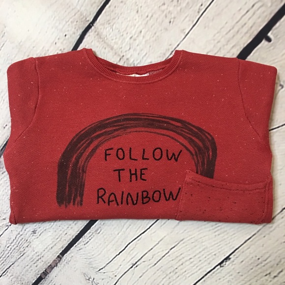Zara Baby Boy “Follow the rainbow” sweater 2-3y - Picture 3 of 9